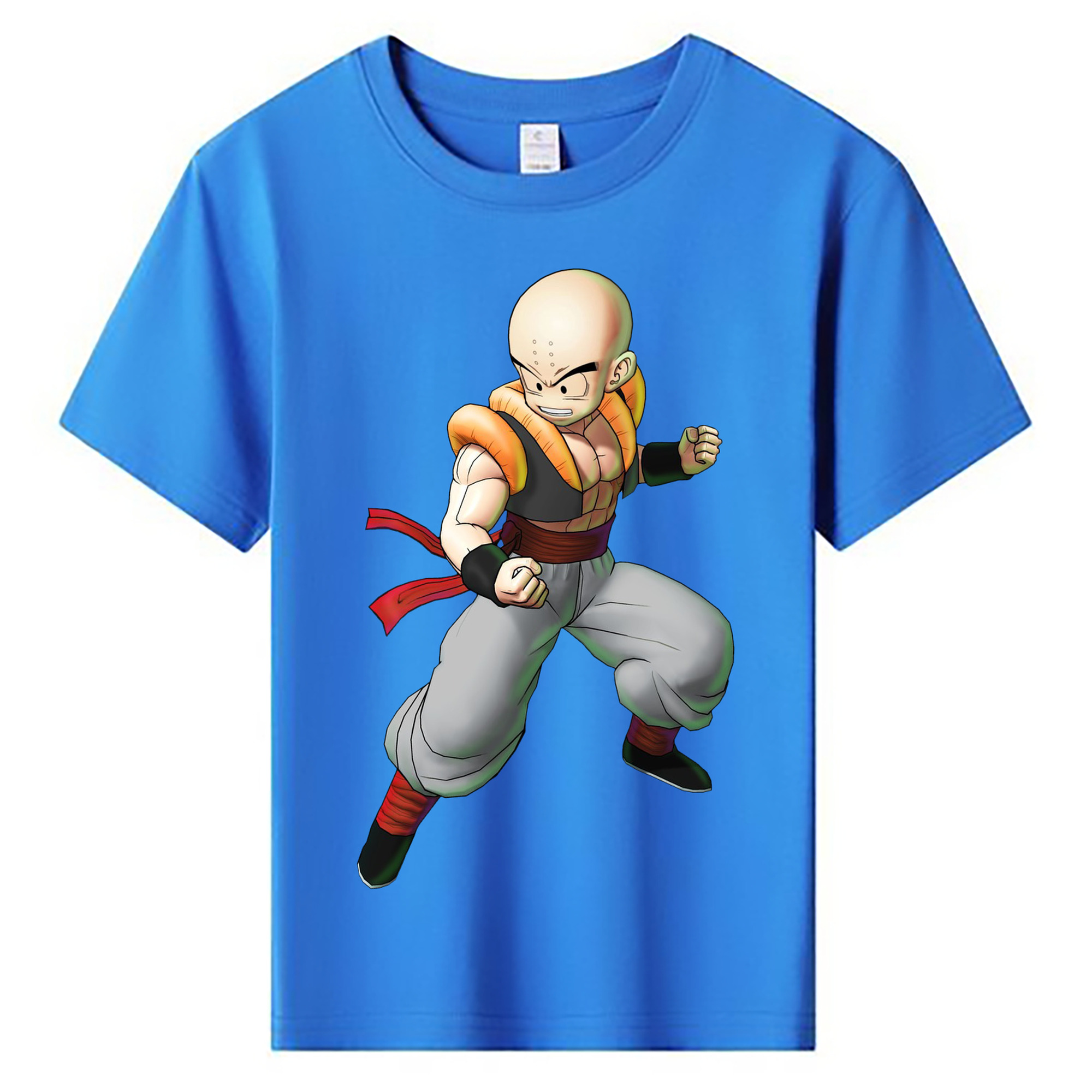 （画像用） ドラゴンボール クリリン DRAGON BALL krillin 綿100％キッズTシャツ（フロントプリント）